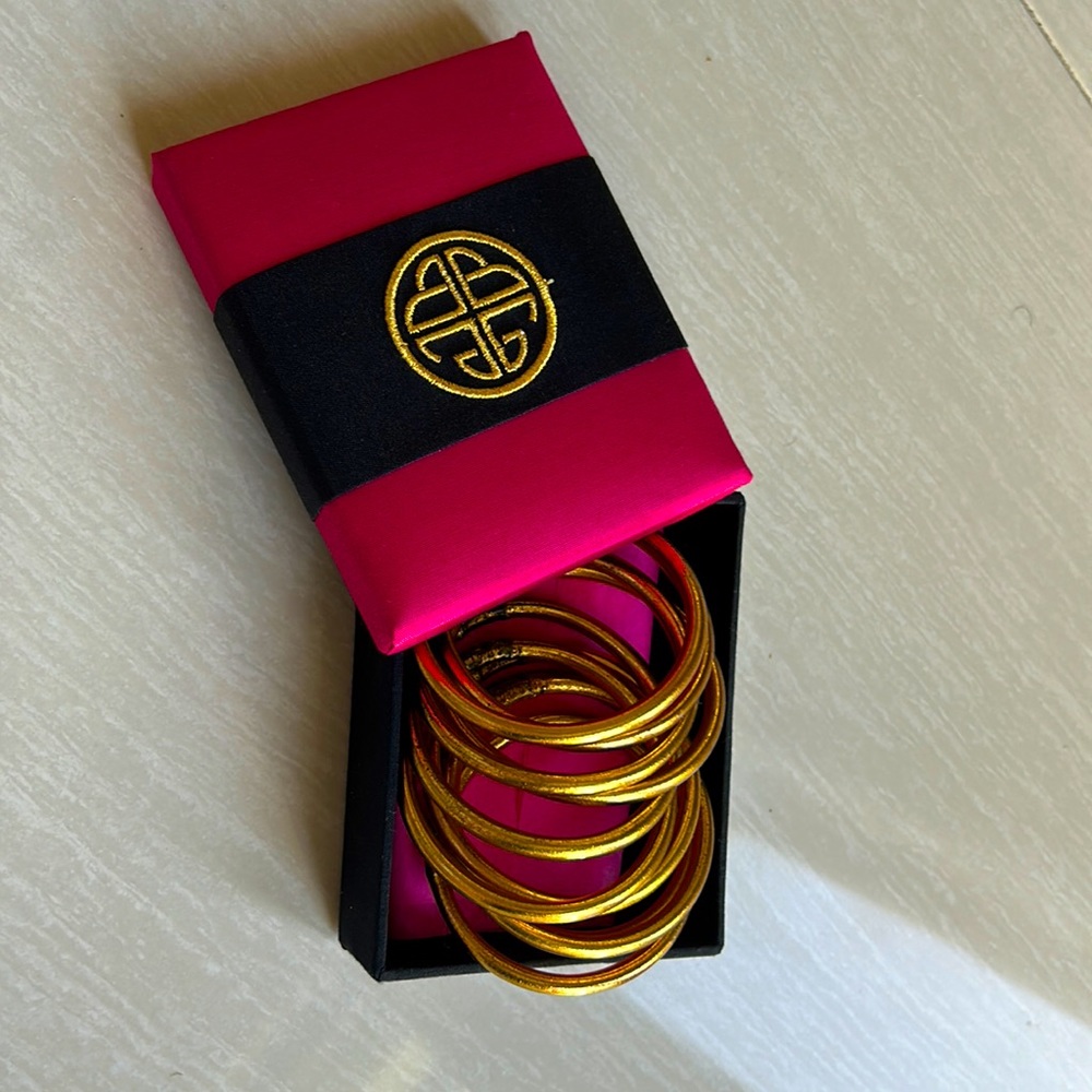 Budhagirl All Weather bangles gold